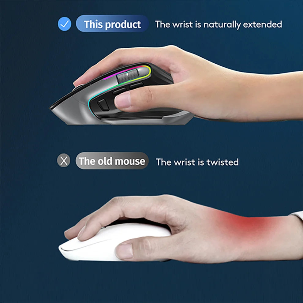 RGB Wireless Ergonomic Mouse
