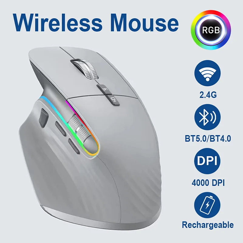 RGB Wireless Ergonomic Mouse