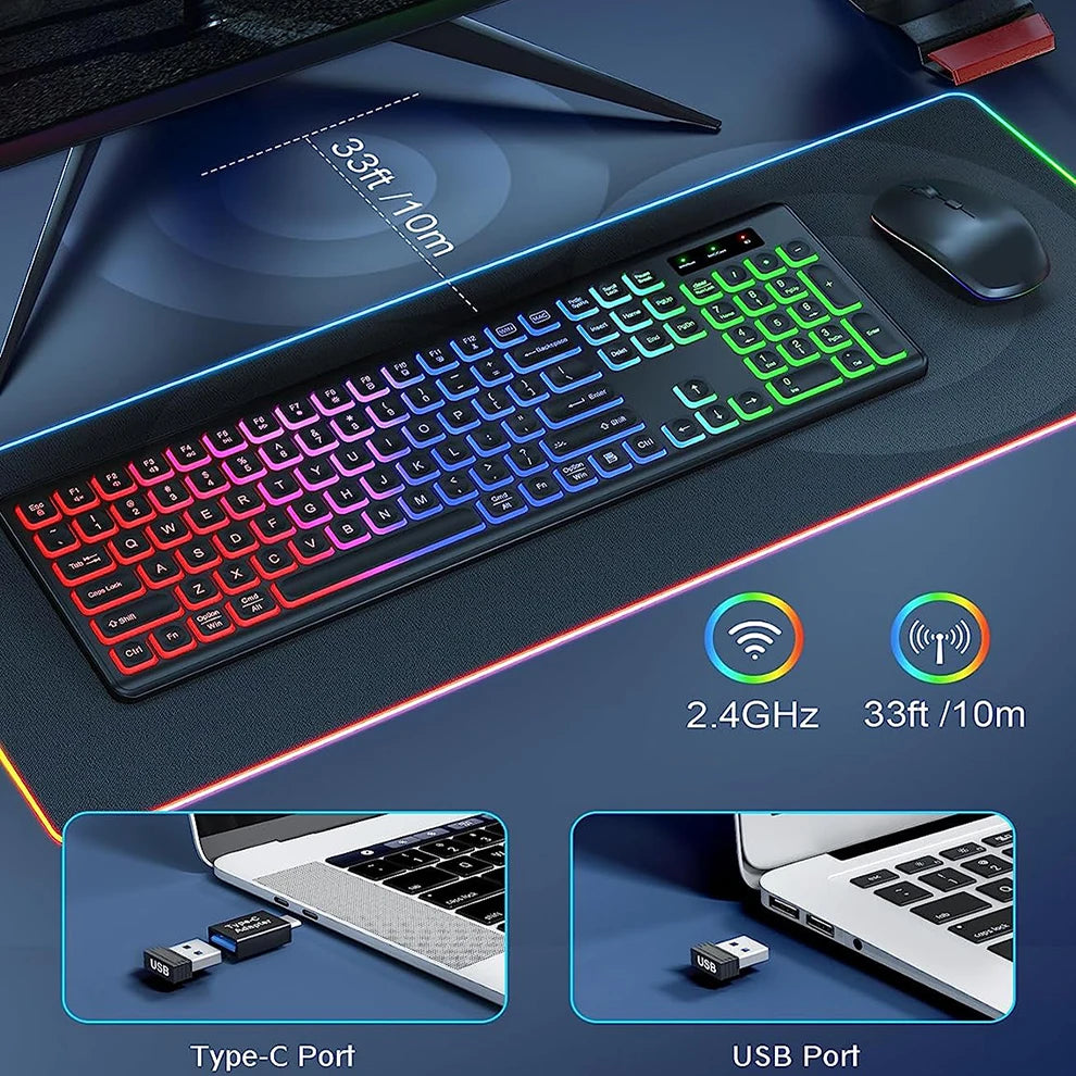 RGB Wireless Keyboard & Mouse