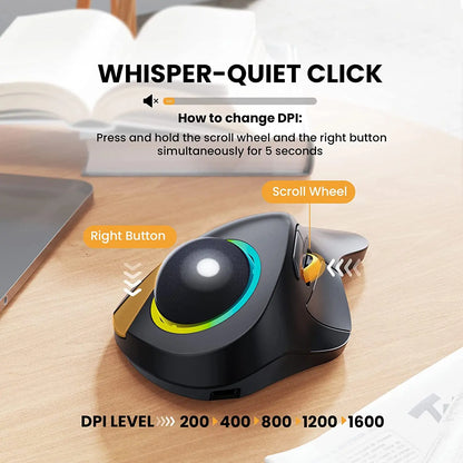 ProArc EM03 - RGB Wireless Trackball Mouse