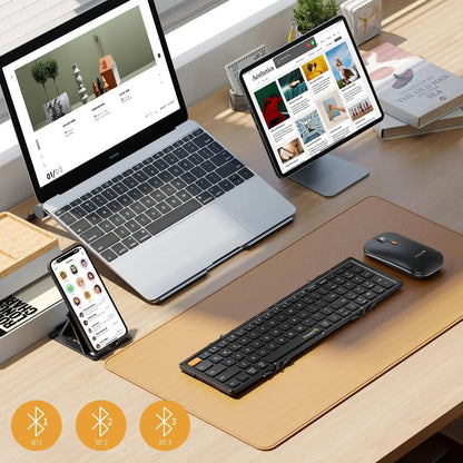 ProtoArc XKM01-Portable Folding Keyboard & Mouse