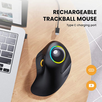 ProArc EM03 - RGB Wireless Trackball Mouse
