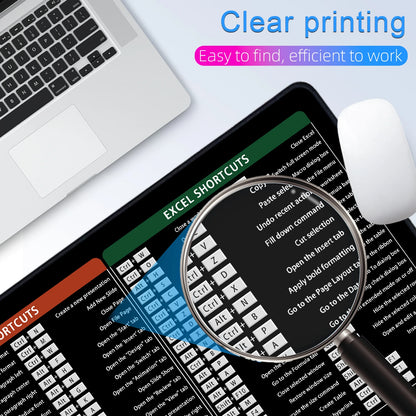 Office Shortcuts Desk Mat