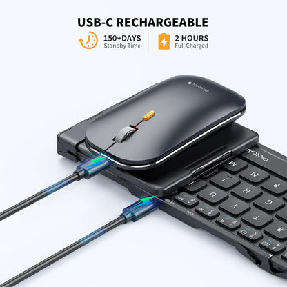 ProtoArc XKM01-Portable Folding Keyboard & Mouse