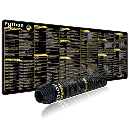 Python Programming Shortcut Desk Mat